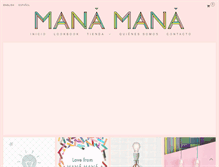 Tablet Screenshot of manamanashop.com